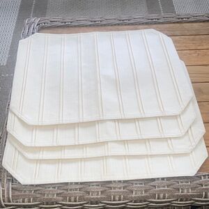 World Market Cream Textured Placemat (4)